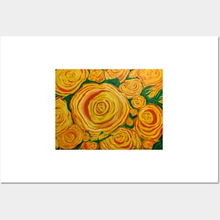 Dads Yellow Roses Posters and Art